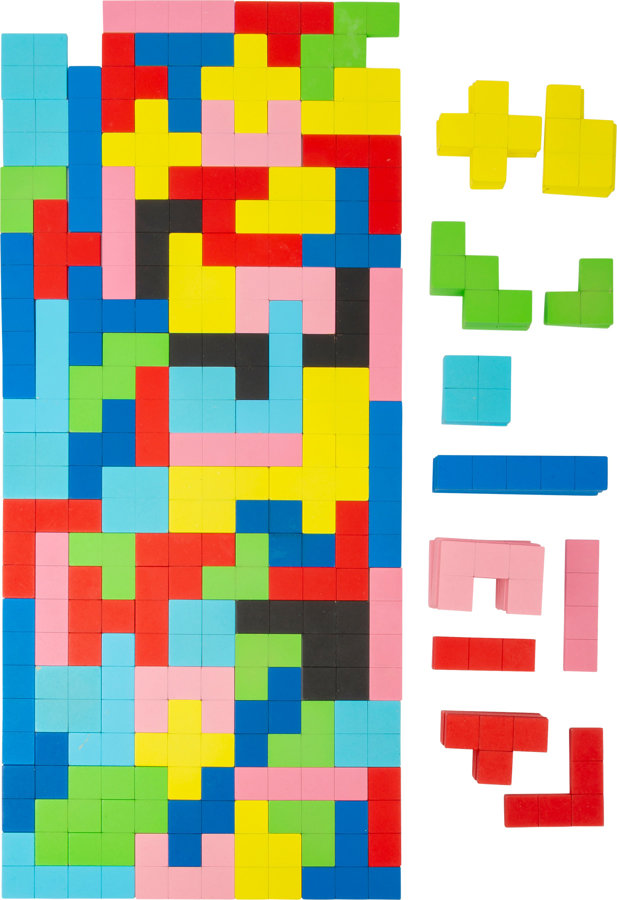 Tetris drevené puzzle