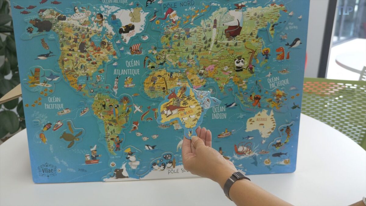 Veľká nástenná magnetická mapa sveta po anglicky