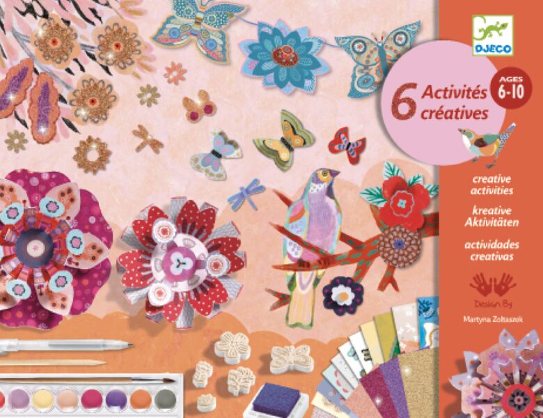 Kvetinová záhrada: veľká kreatívna sada 6 aktivít