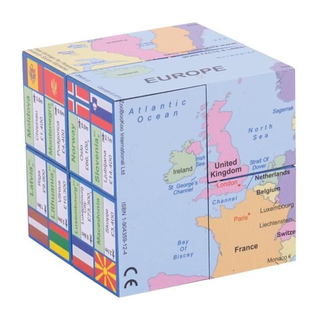 Kniha v kocke Mapa Európy